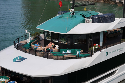 Hanoi:Halong Catamaran 5* Day Cruise,champoline,water slide Without Transfer Service