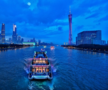 Guangzhou:Pearl River Night Cruise-LuxuryOutdoor Seat(Adult)