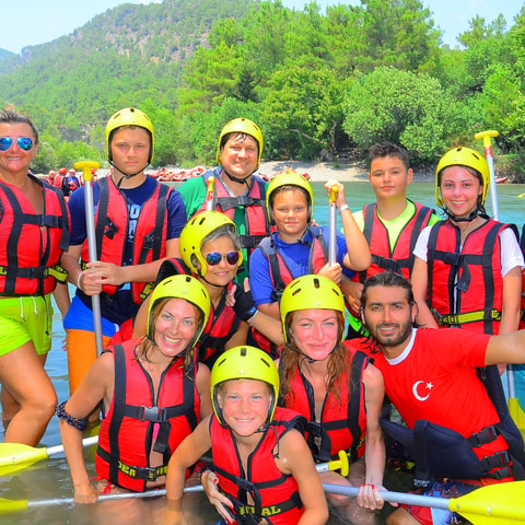 From Side: Whitewater Rafting Tour at Köprülü Canyon