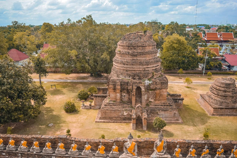 From Bangkok: Ayutthaya UNESCO Aerial Sightseeing Flight Shared Charter