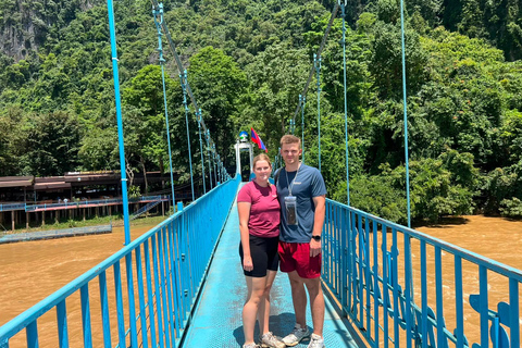 Vang Vieng: Water Cave Tubing & Nam Song River Kayaking Tour