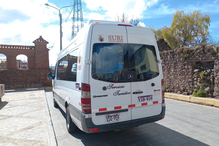 Puno: Transportation from Puno to the airport in private service.