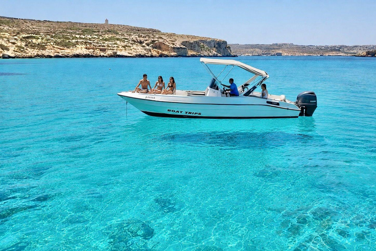 Comino: Private Blue Lagoon, Crystal Lagoon & Sea Caves Tour
