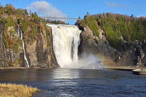Breakfast at a French bakery and Montmorency Falls 3 hours