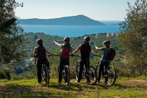 Gialova: Tour in E-Bike della Baia di Navarino con bagno nella cascata