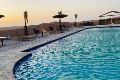 Marrakech: Overnight Desert Trip with Dinner, Camel, and ATV Marrakech: 1-night Desert Quad Bike Tour & Sunset Camel Ride