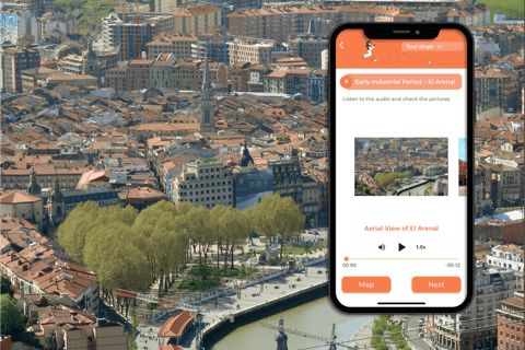 Bilbao's Historic Center: A self-guided tour created by an official guide Getxo Suspension Bridge + Historic Quarter Tour on your mobile