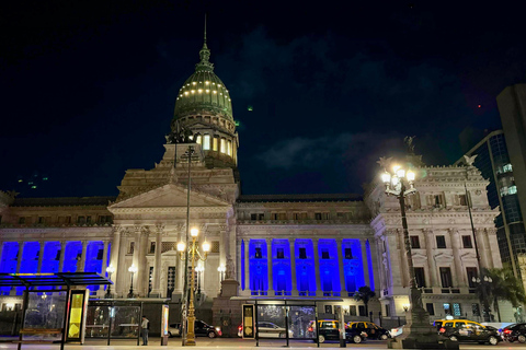 Buenos Aires nach Einbruch der Dunkelheit: Ein Lichter- und Sonnenuntergangserlebnis