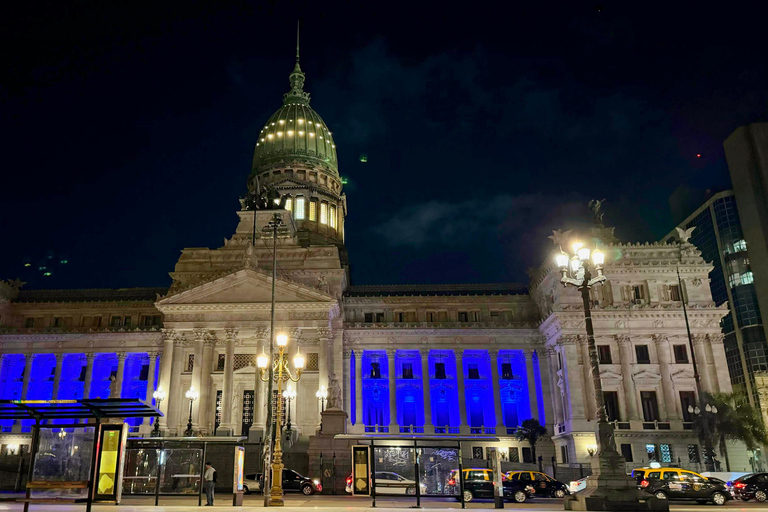 Buenos Aires nach Einbruch der Dunkelheit: Ein Lichter- und Sonnenuntergangserlebnis