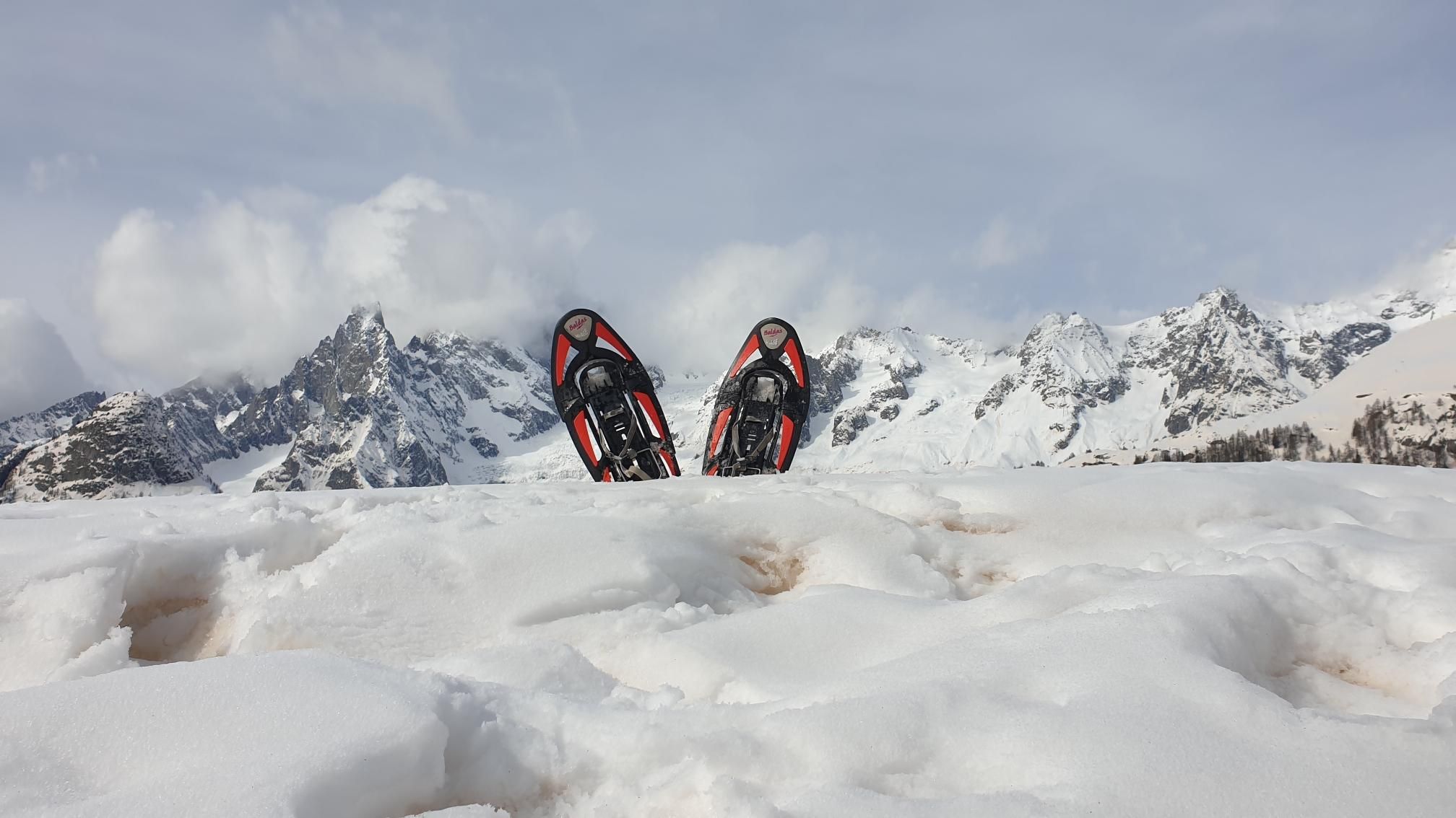Courmayeur – Val Ferret: Schneeschuhwanderung zwischen den Gletschern
