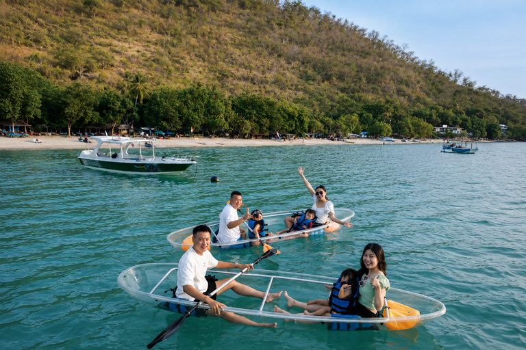 From Nipah Beach: Clear Canoe, SUP & Water Bike +Drone Shot Paddleboard with Drone Photos & Videos
