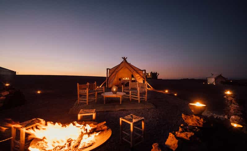 Experience: Agafay Desert Dinner with Music and Fire Show