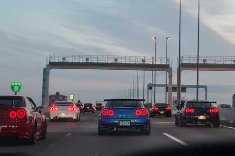 【R34】Tokyo：Private Daikoku tour in Modified R34 Midnight Umihotaru Tour