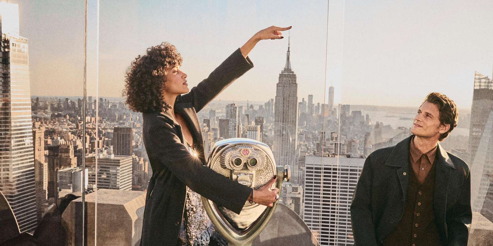 Top of the Rock observation deck view over the Manhattan skyline
