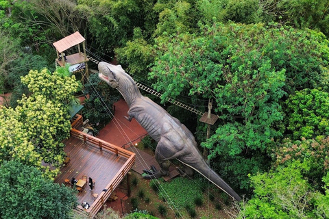 Foz do Iguaçu Tree climbing and zip-lining at Dino Adventure