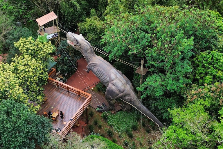 Foz do Iguaçu Tree climbing and zip-lining at Dino Adventure