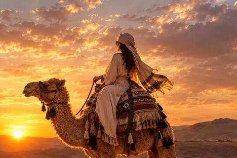 Marrakech to Agafay: Sunset, Quad, Camel & Dinner, Fire show