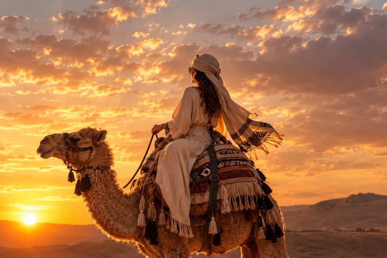 Marrakech to Agafay: Sunset, Quad, Camel & Dinner, Fire show