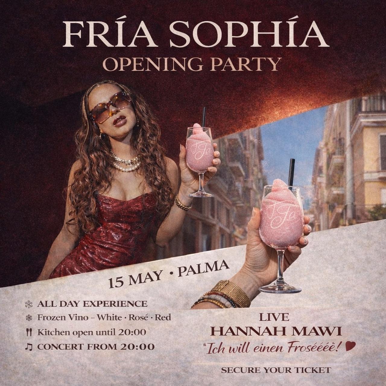 Palma de Mallorca - Winebar Fria Sophia Openning Konzert mit Hannah Mawi