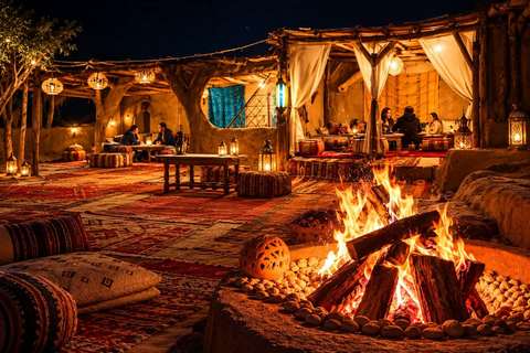 Marrakech : Agafay Desert Dinner Under the Stars & Fire Show