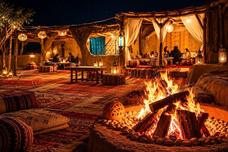 Marrakech : Agafay Desert Dinner Under the Stars & Fire Show