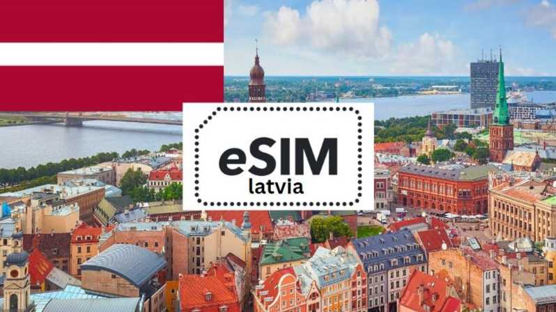 E-sim Latvia unlimited data 30 days