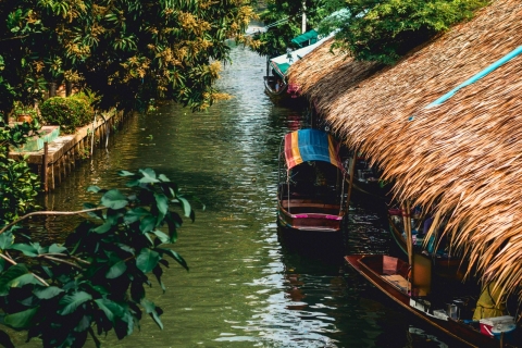 Bangkok : Damneon Floating & Train Market Tour avec tour en bateauVisite privée avec guide et tour en bateau