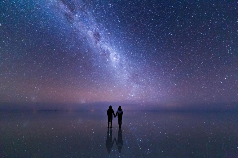 Uyuni: tramonto e notte di stelle nella piana di sale di Uyuni