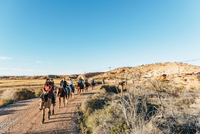 From Las Vegas: Desert Sunset Horseback Ride with BBQ Dinner