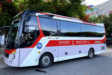 Bus transfer from Cat Ba to Hanoi