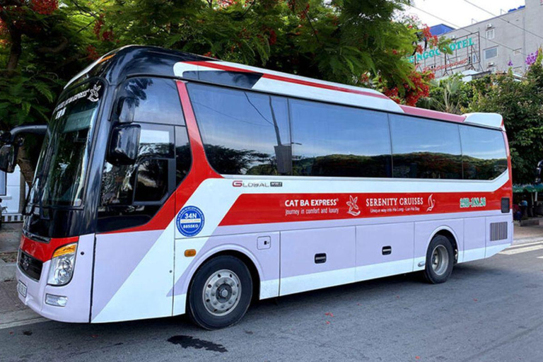 Traslado en autobús de Cat Ba a Hanoi