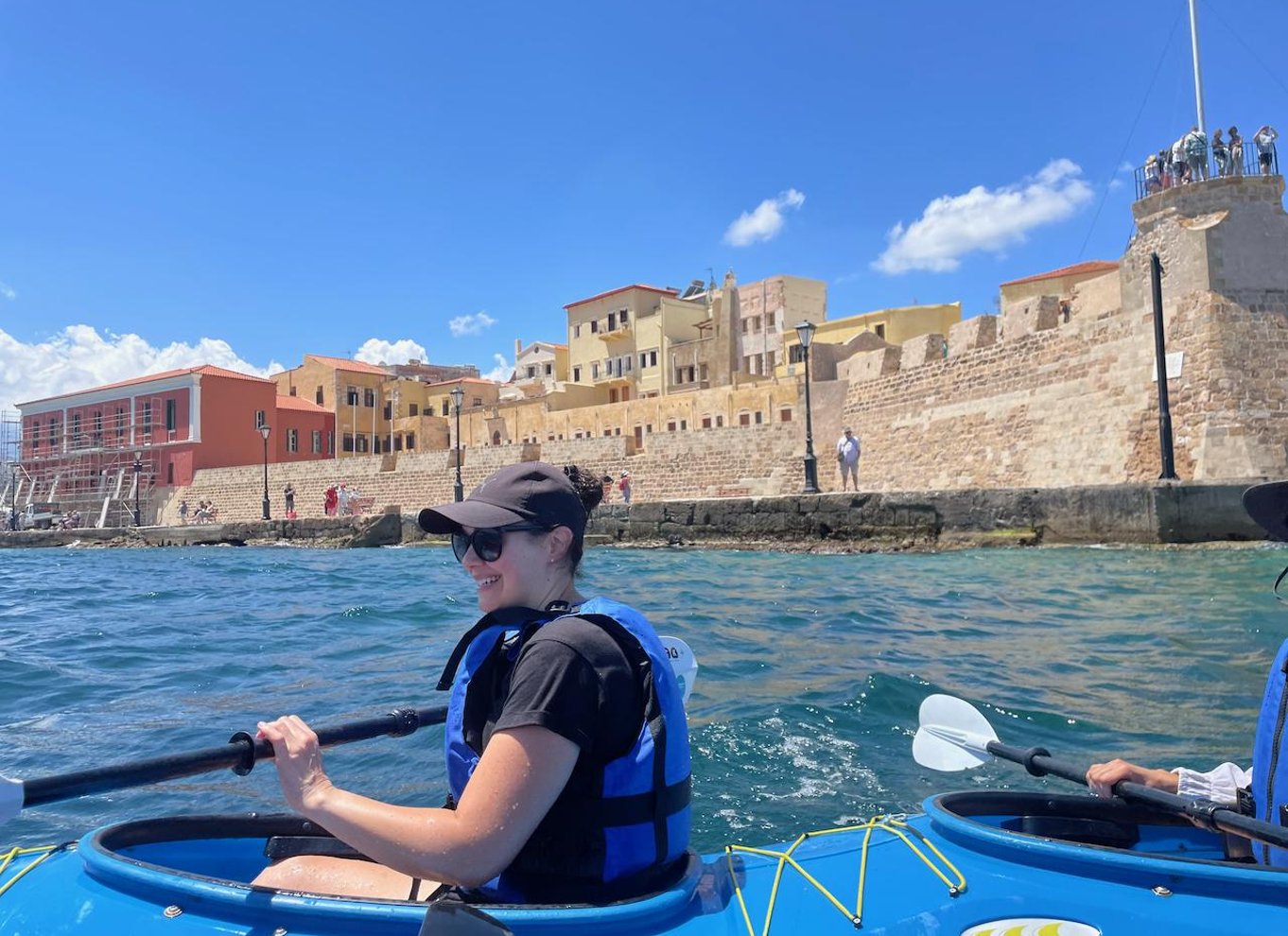 Chania: Havkajak-tur langs kysten om morgenen