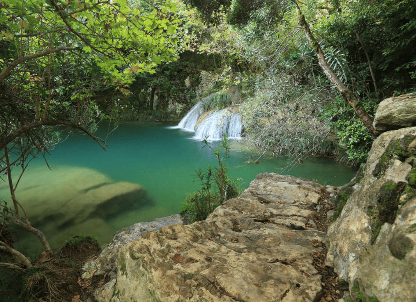 Peloponnes: Canyoning-oplevelse ved Polylimnio-vandfaldene
