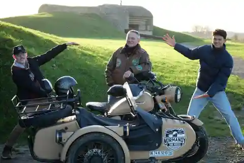 Bayeux: Normandie WWII Privat halvdagstur med sidovagn
