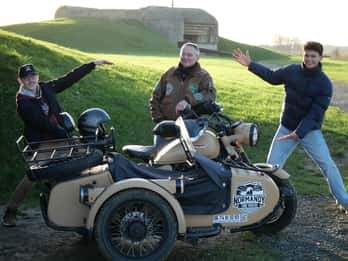 Bayeux: Normandie WWII Private Halbtagestour im Seitenwagen