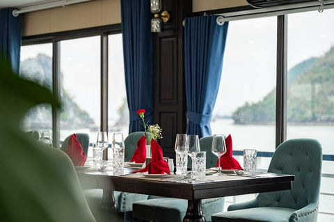 Amanda Pearl Cruise - Ha Long & Lan Ha Bay Multi-Day Cruise Departing at Ha Long (Check-in at 11:00 AM)