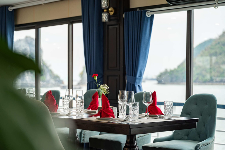Amanda Pearl Cruise - Ha Long & Lan Ha Bay Multi-Day Cruise Departing at Ha Long (Check-in at 11:00 AM)