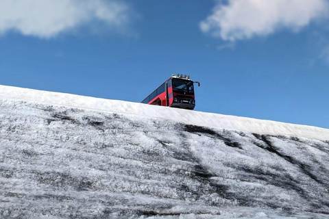 Gullfoss : Visite de la grotte de glace et du glacier en Glacier Monster Truck