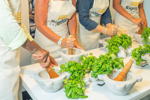 Genoa: Pesto-Making Class with Pasta and Aperitivo