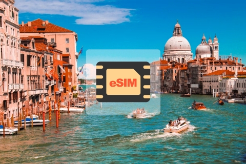 Italien: Europa eSim Mobile Roaming Datenplan5GB/14 Tage