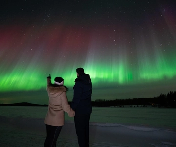 Rovaniemi: Garanteret Aurora-jagttur med fotos