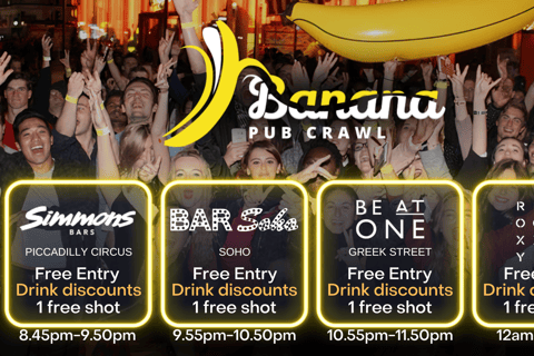 London : Central London Bar Crawl with discounts on drinks Saint Patrick's Day