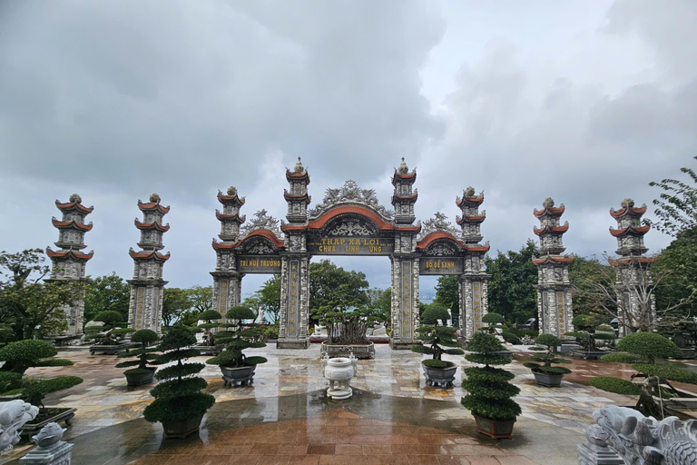 Montanha de mármore de Da Nang, ponte do dragão, passeio de mota pela praia