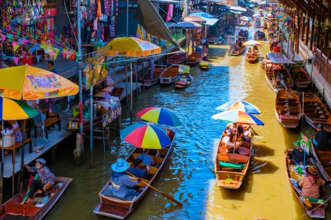 Bangkok 1-3 Días: Lo más destacado de la ciudad y Ayutthaya Tour privadoDía 2: Mercados Flotantes y Mercados de Trenes de Damneon Saduak