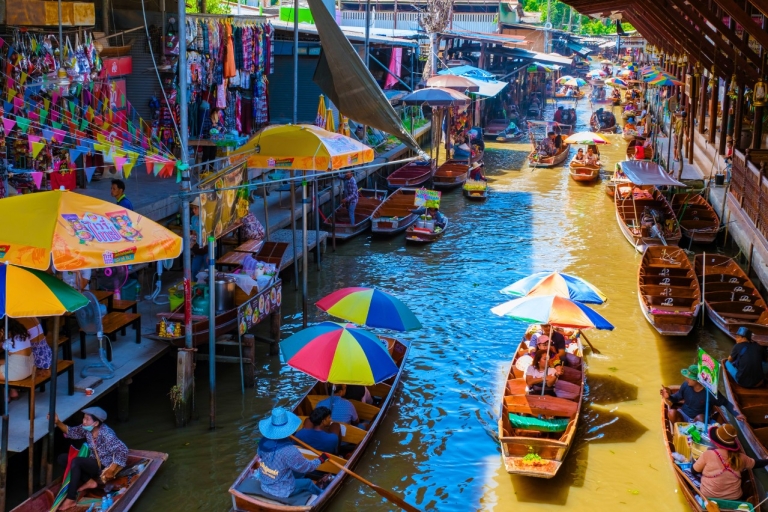 Bangkok 1-3 Days: City Highlights & Ayutthaya Private Tour Day 2: Damneon Saduak Floating Markets & Train Markets