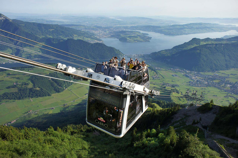 3 Mountains in 1 Day by Train, Cable Cars, Funiculars & Boat Excluding Train Tickets