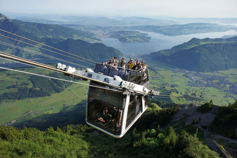 3 Mountains in 1 Day by Train, Cable Cars, Funiculars & Boat Excluding Train Tickets
