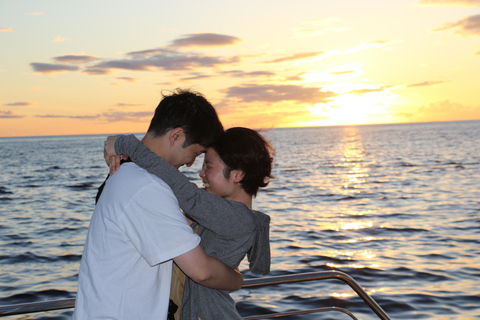 Luxury Sunset Cruise, Snorkeling, Dolphin Watch, & Buffet Oahu: Private Sunset Snorkel & Dolphin Watch with Dinner