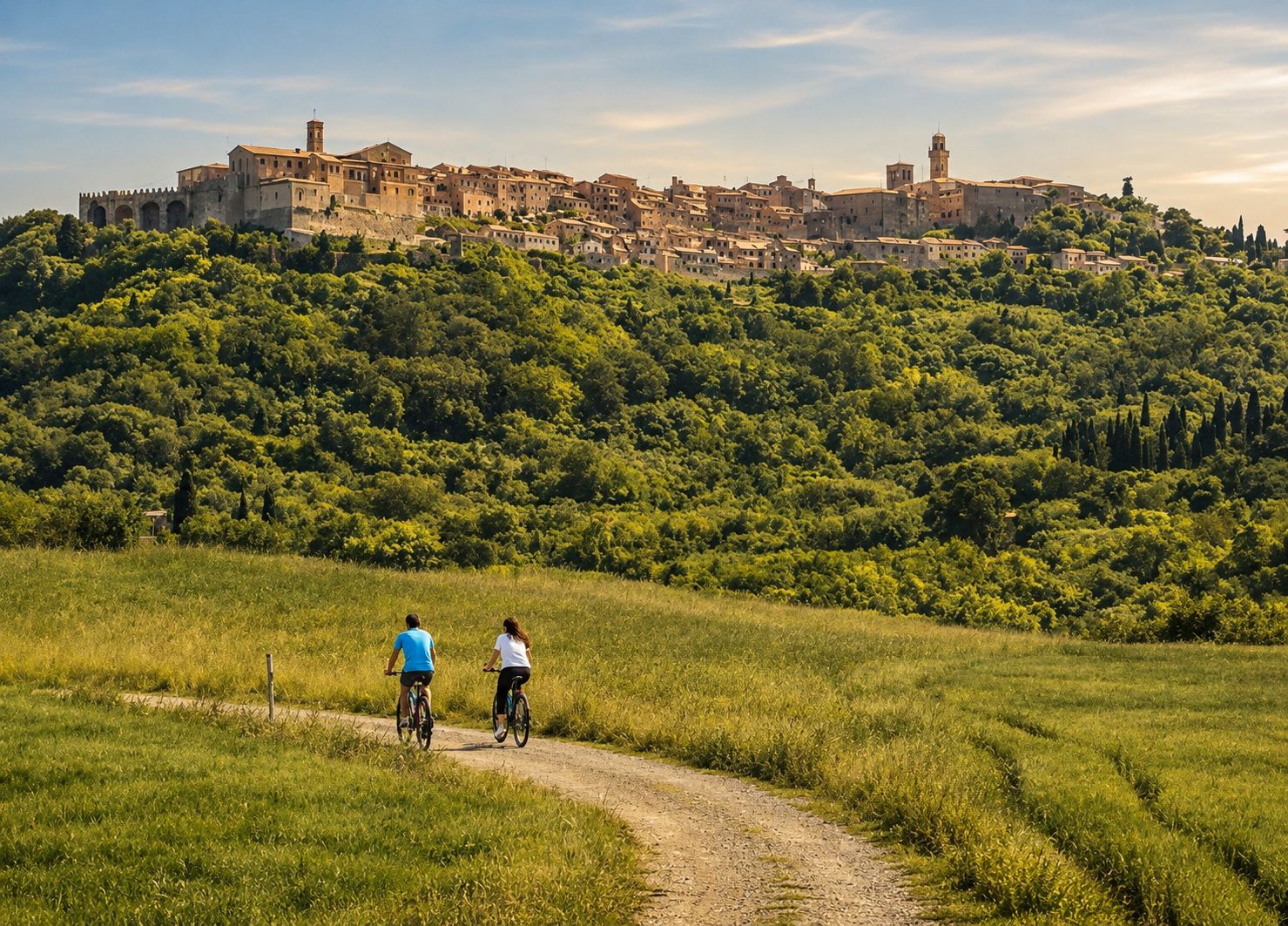 Montepulciano: E-Bike-Tour durch das Val d'Orcia nach Pienza und Monticchiello