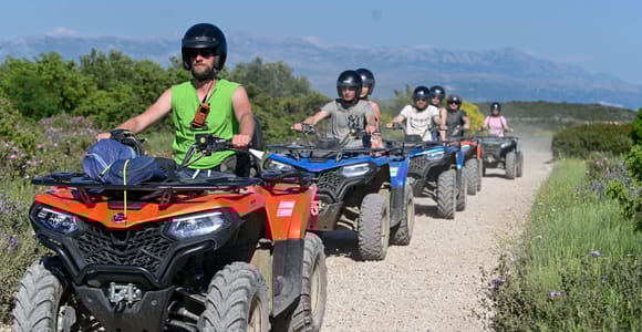 Trogir, Žedno: Insel Čiovo 100 % Offroad-Quad-ATV-Tour